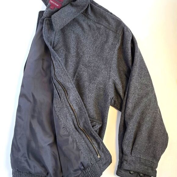 Nordstrom Men's Bomber Dark Gray Jacket Size L - Picture 3 of 3